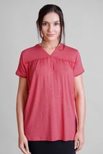 Golden Printed cap sleeve Jersey tops