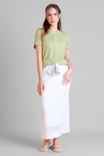 Golden Printed cap sleeve Jersey tops