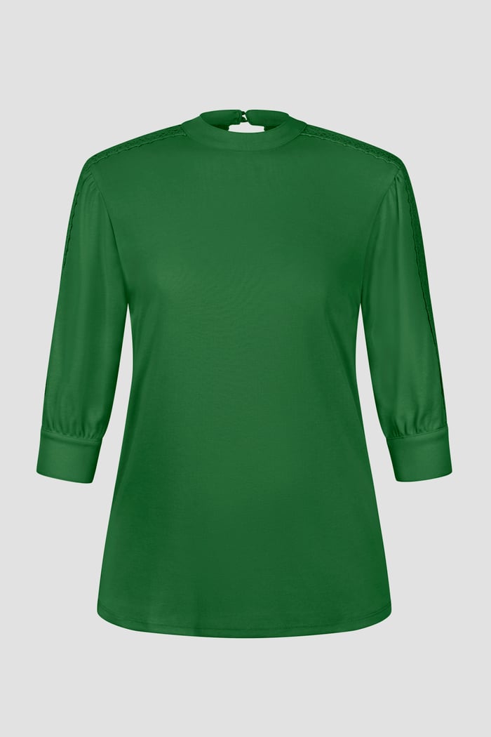 Women's Lace Detailed Three-Quarter Sleeve Tops