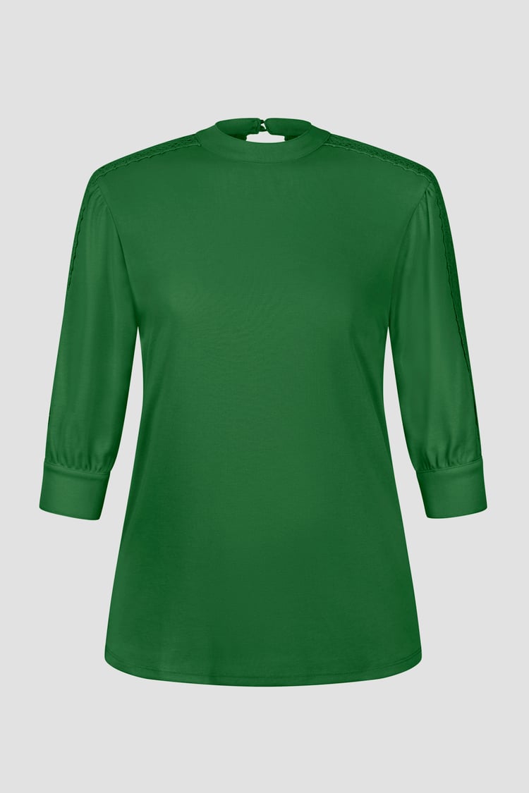 Women's Lace Detailed Three-Quarter Sleeve Tops