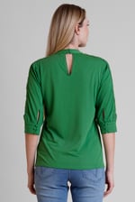 Women's Lace Detailed Three-Quarter Sleeve Tops