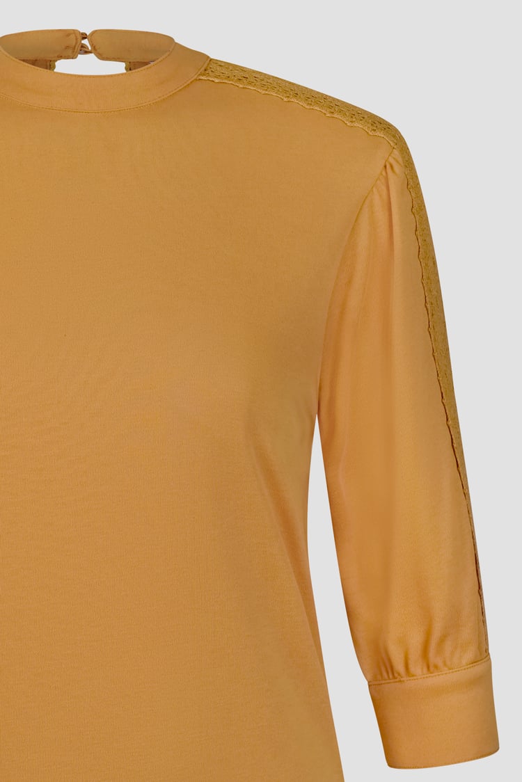 Women's Lace Detailed Three-Quarter Sleeve Tops