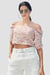 Floral Bardot Smocked Crop Top