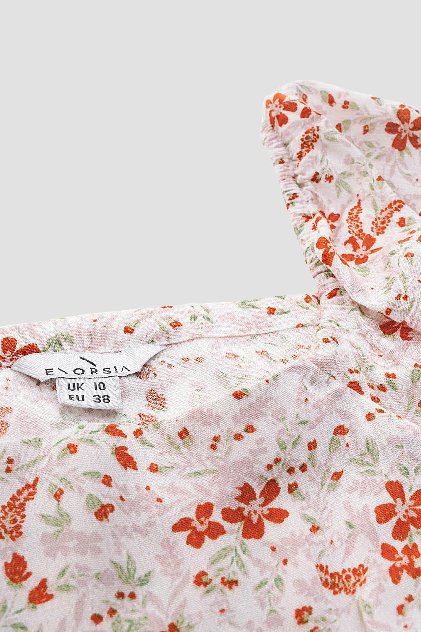 Floral Bardot Smocked Crop Top