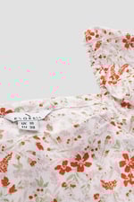 Floral Bardot Smocked Crop Top