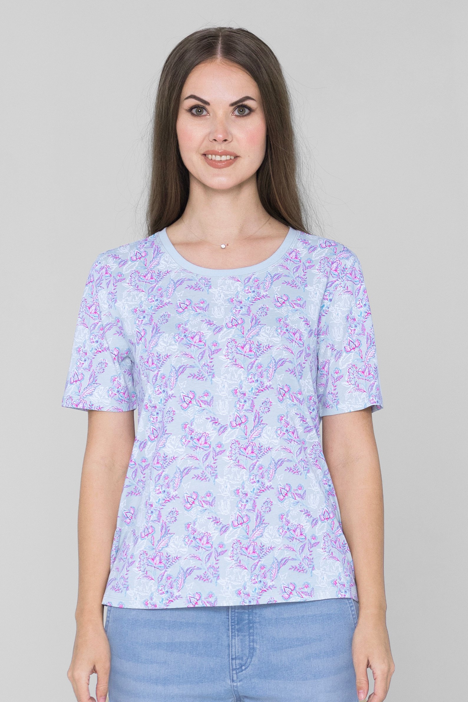 Crayon Leaf Printed T-Shirt