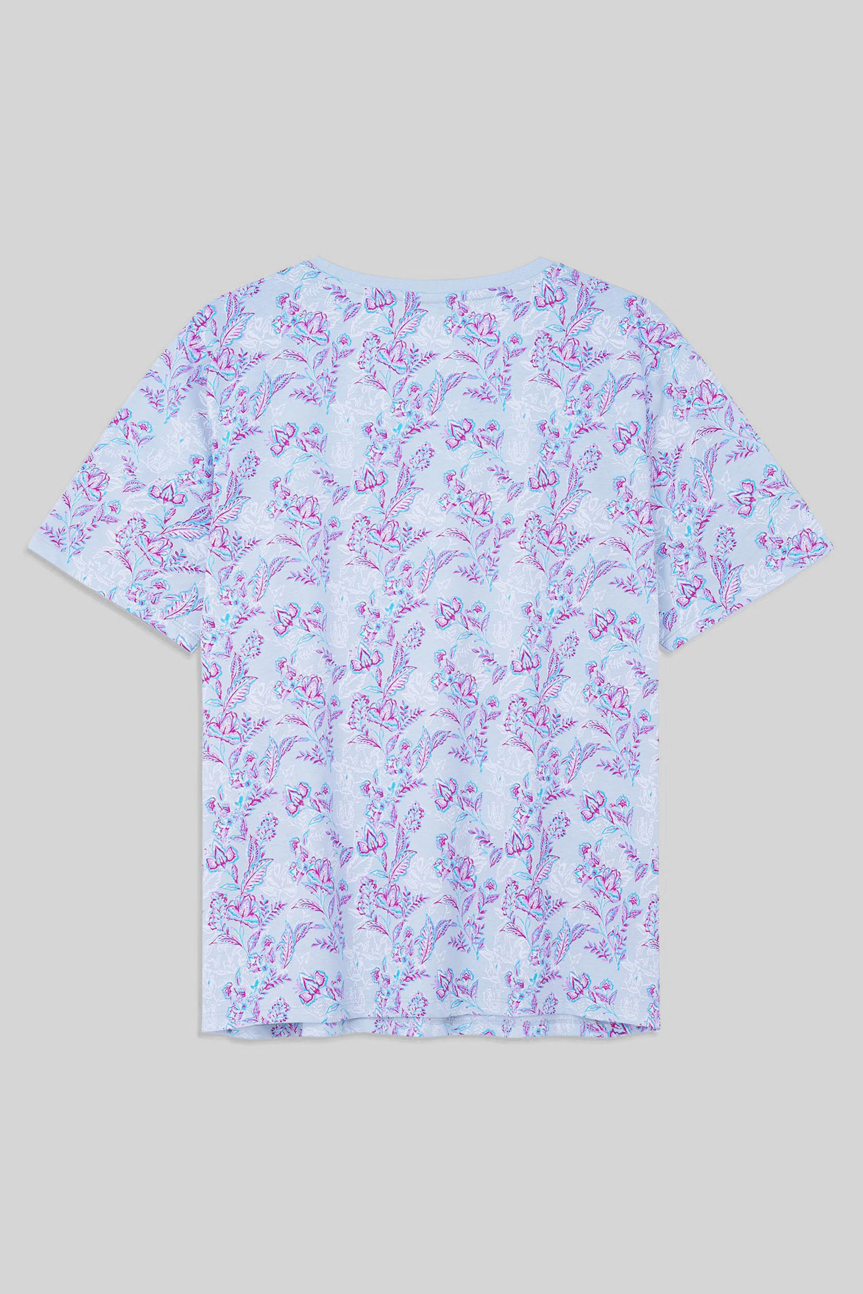 Crayon Leaf Printed T-Shirt