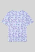 Crayon Leaf Printed T-Shirt
