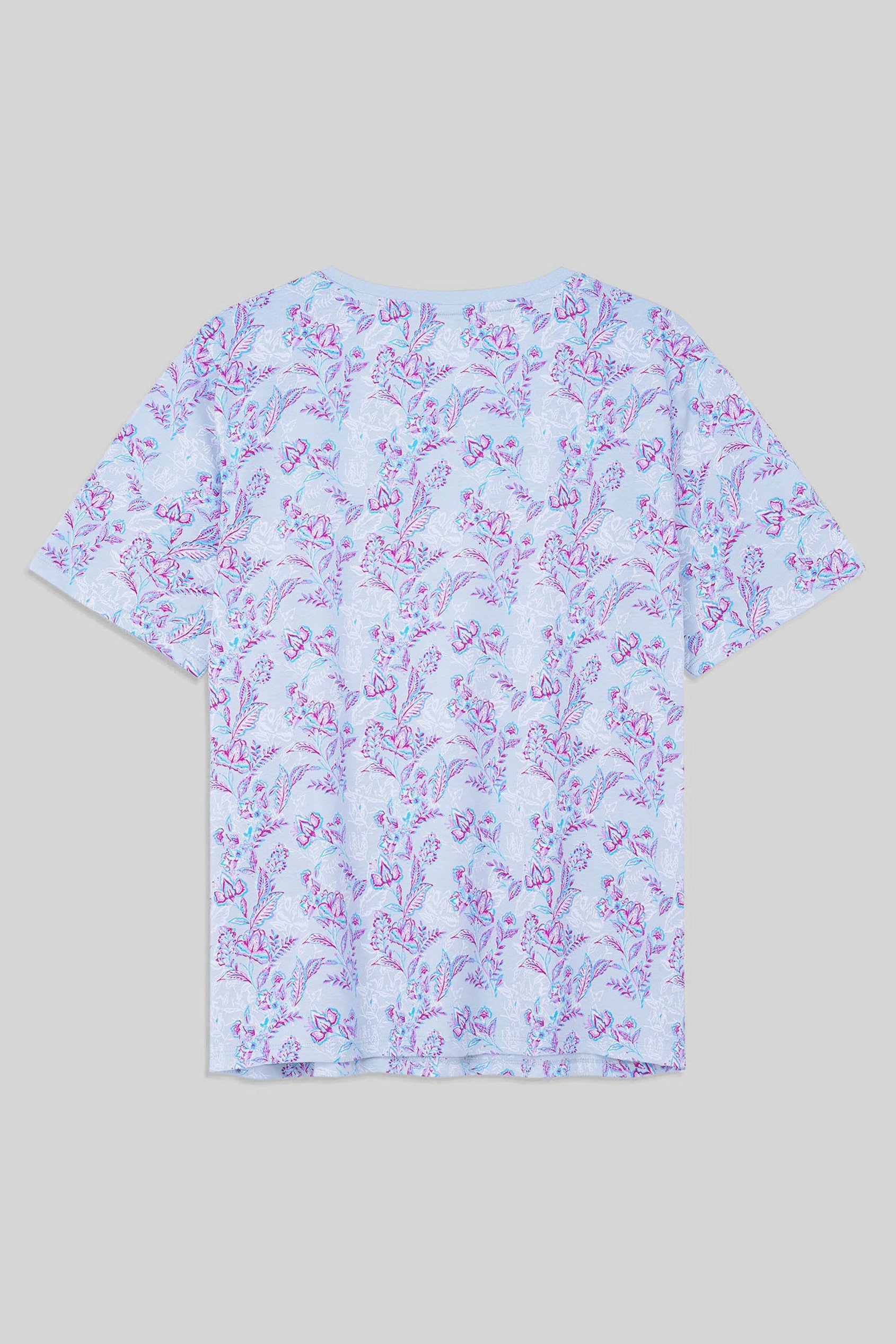 Crayon Leaf Printed T-Shirt
