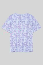 Crayon Leaf Printed T-Shirt