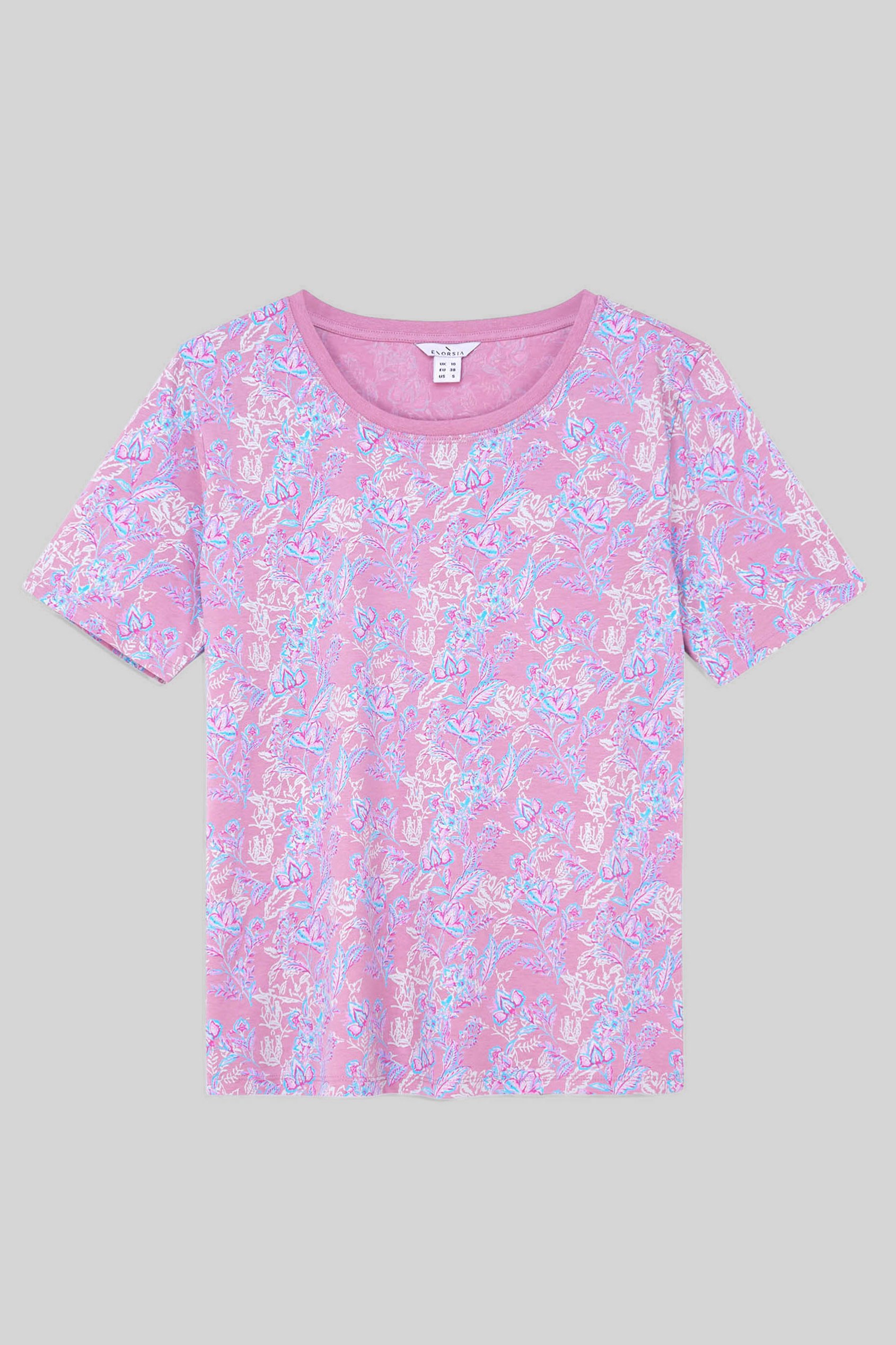 Crayon Leaf Printed T-Shirt