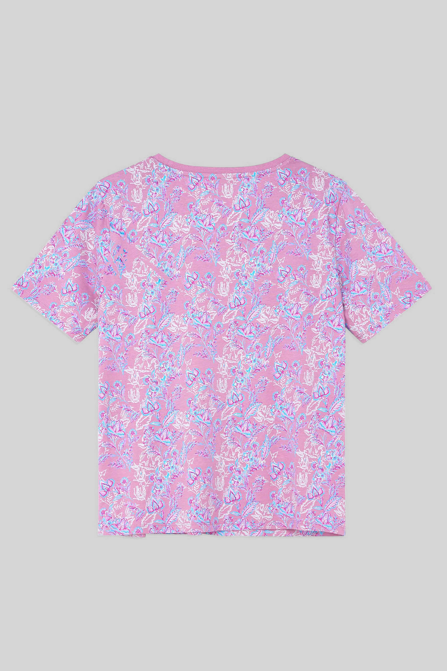Crayon Leaf Printed T-Shirt