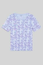 Crayon Leaf Printed T-Shirt