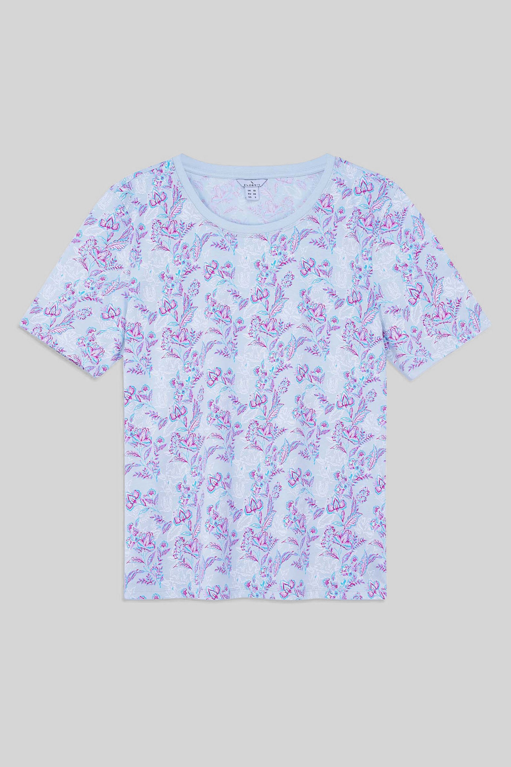 Crayon Leaf Printed T-Shirt