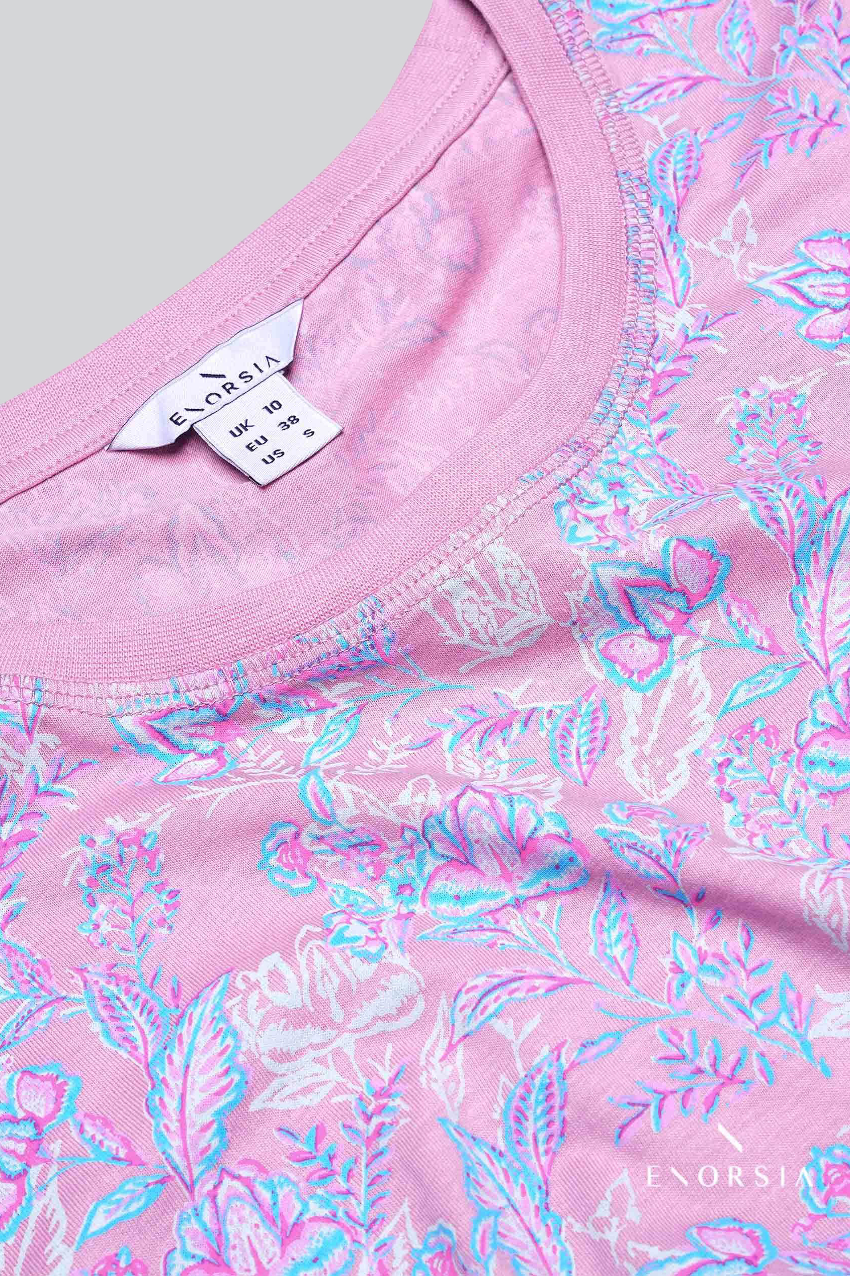 Crayon Leaf Printed T-Shirt