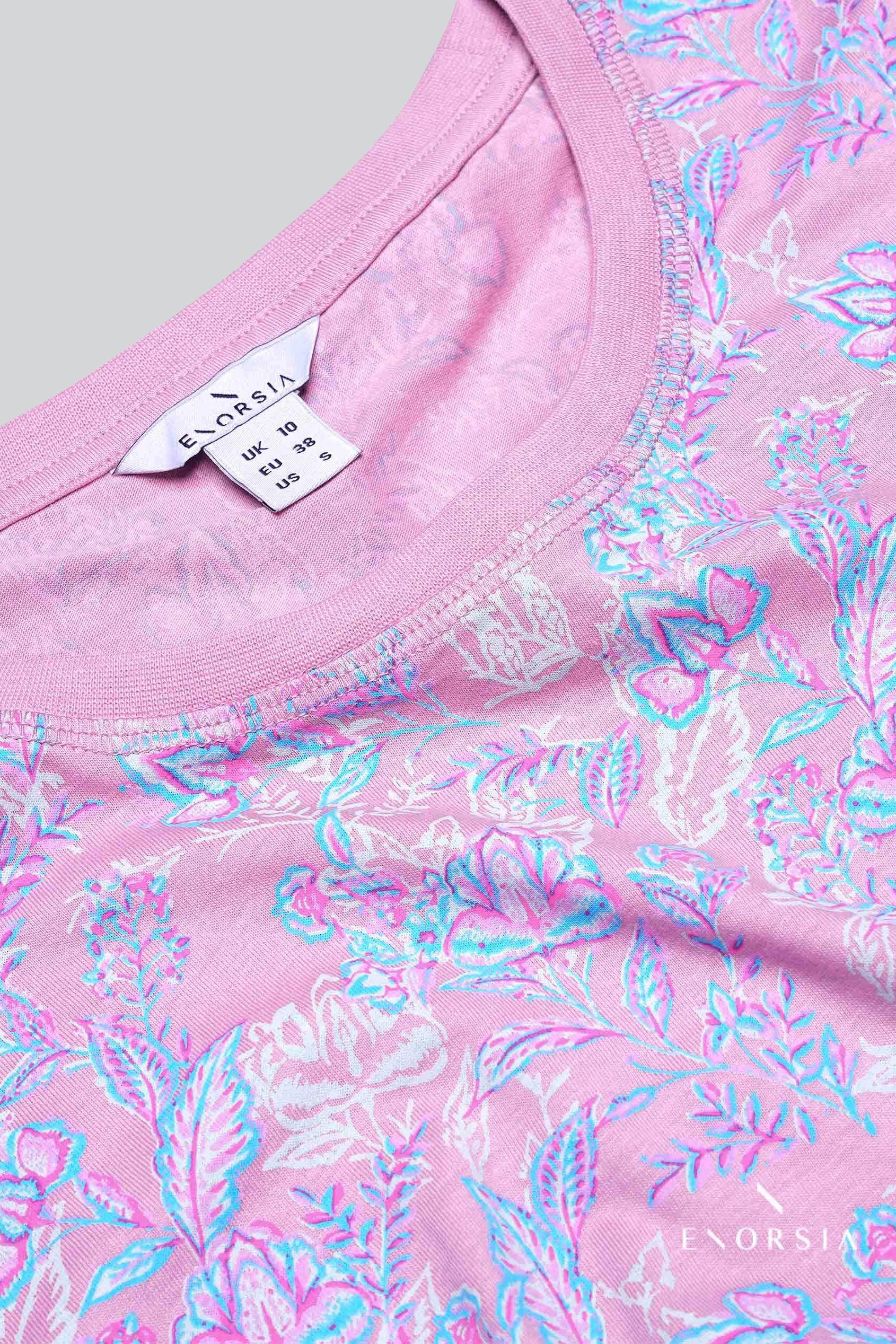 Crayon Leaf Printed T-Shirt