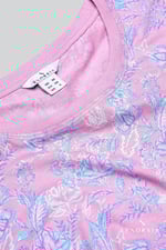 Crayon Leaf Printed T-Shirt