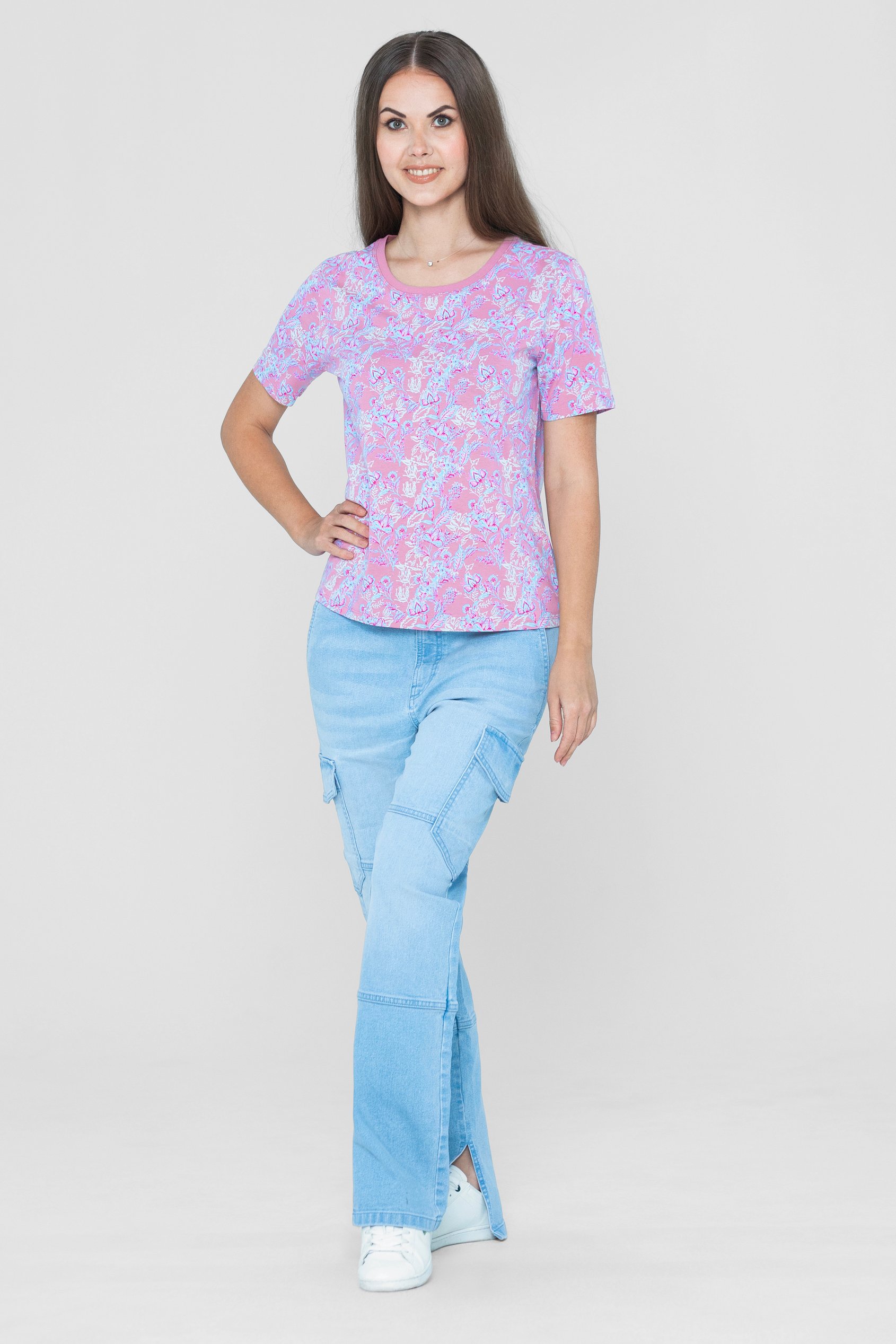 Crayon Leaf Printed T-Shirt