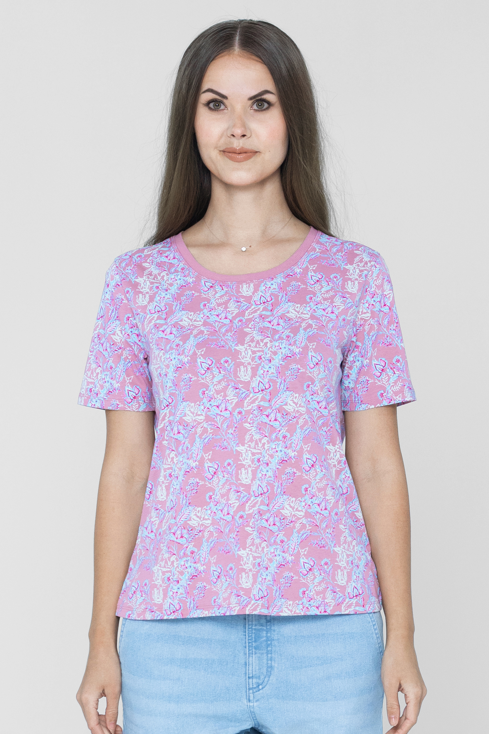 Crayon Leaf Printed T-Shirt