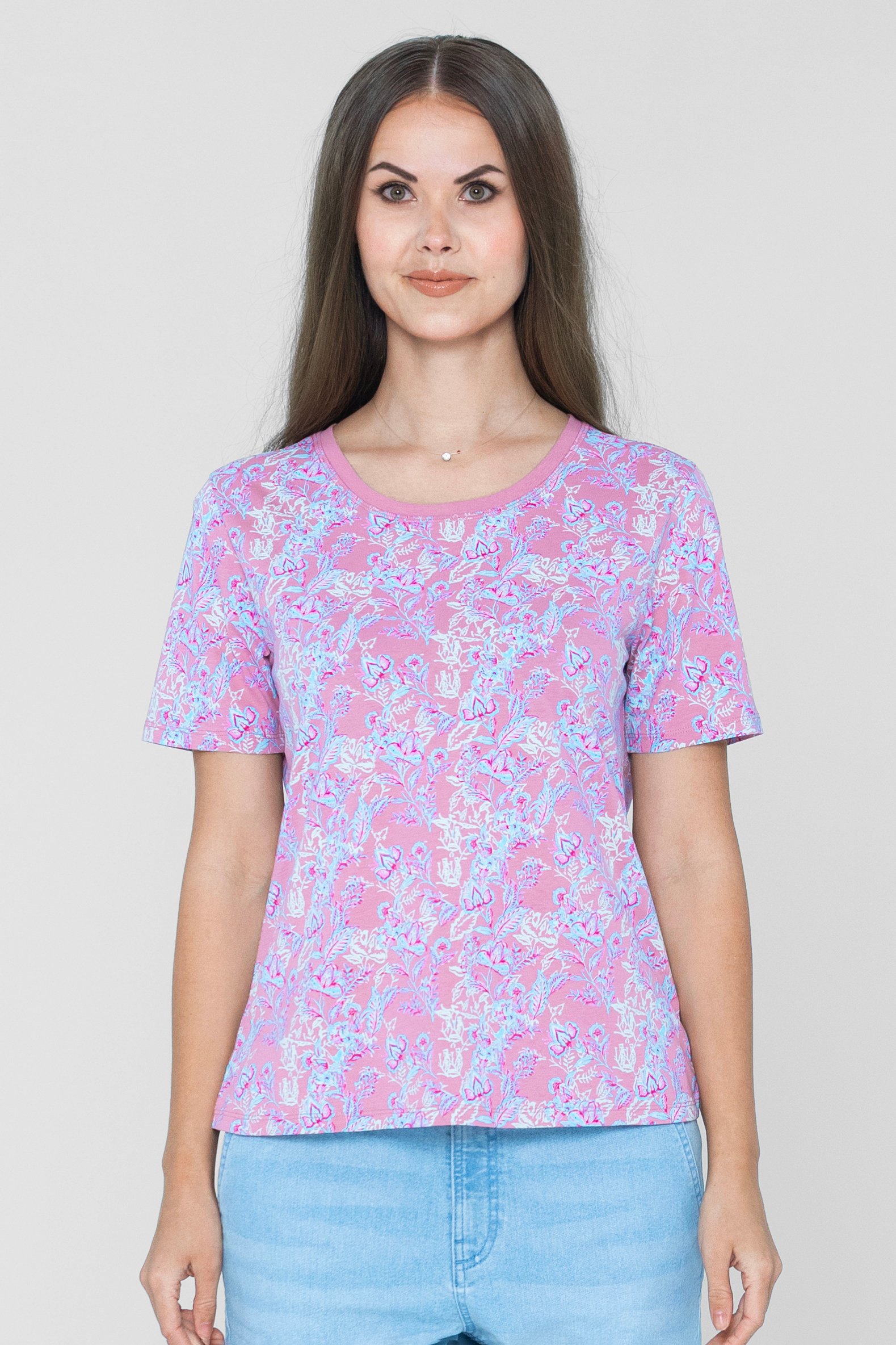 Crayon Leaf Printed T-Shirt