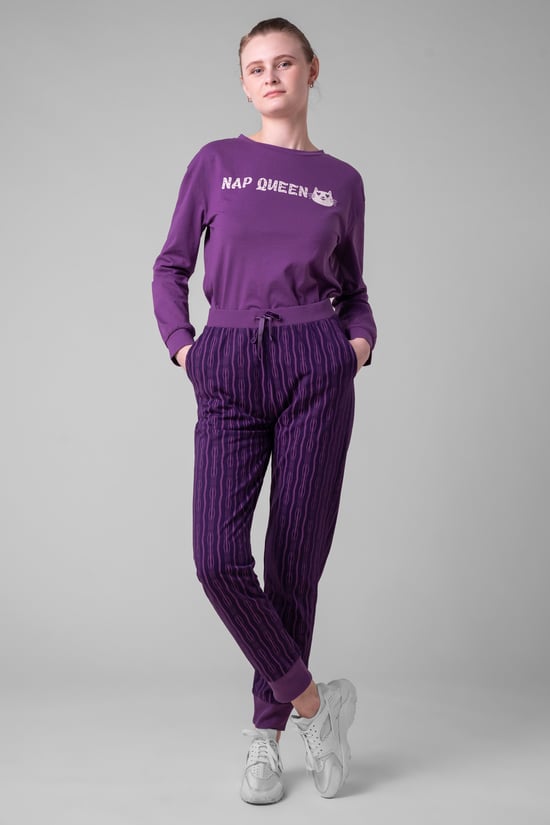 Womens Nap Queen Printed Nightwear Set