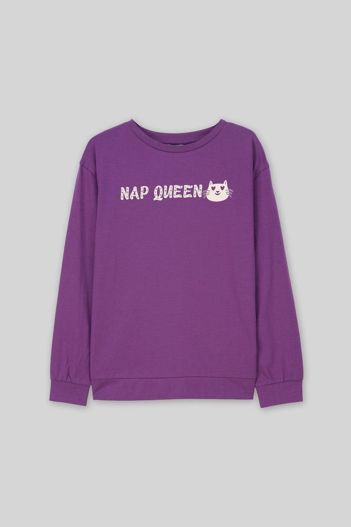 Womens Nap Queen Printed Nightwear Set