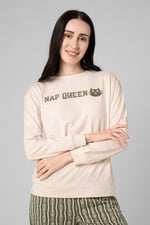 Womens Nap Queen Printed Nightwear Set