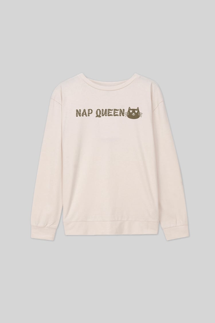 Womens Nap Queen Printed Nightwear Set