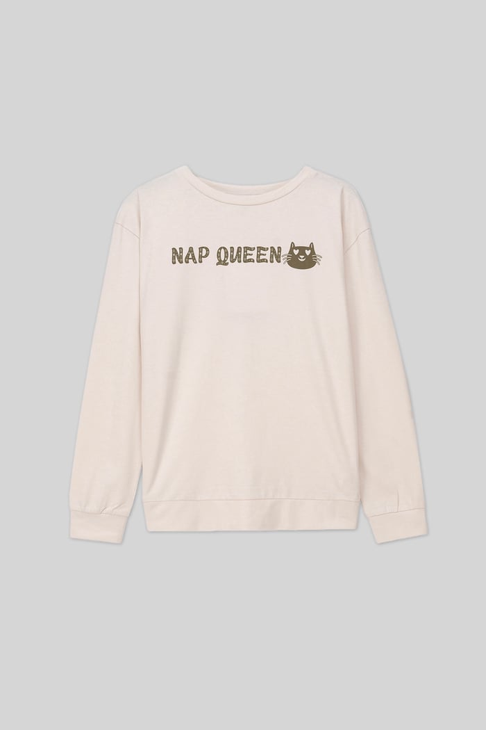 Womens Nap Queen Printed Nightwear Set