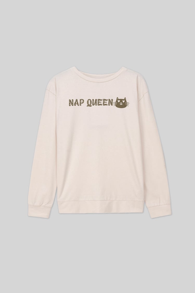 Womens Nap Queen Printed Nightwear Set