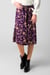 Womens Floral Print Midi Skirt
