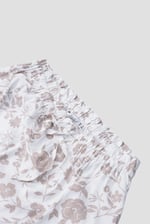 Womens Floral Print Midi Skirt