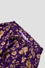 Womens Floral Print Midi Skirt