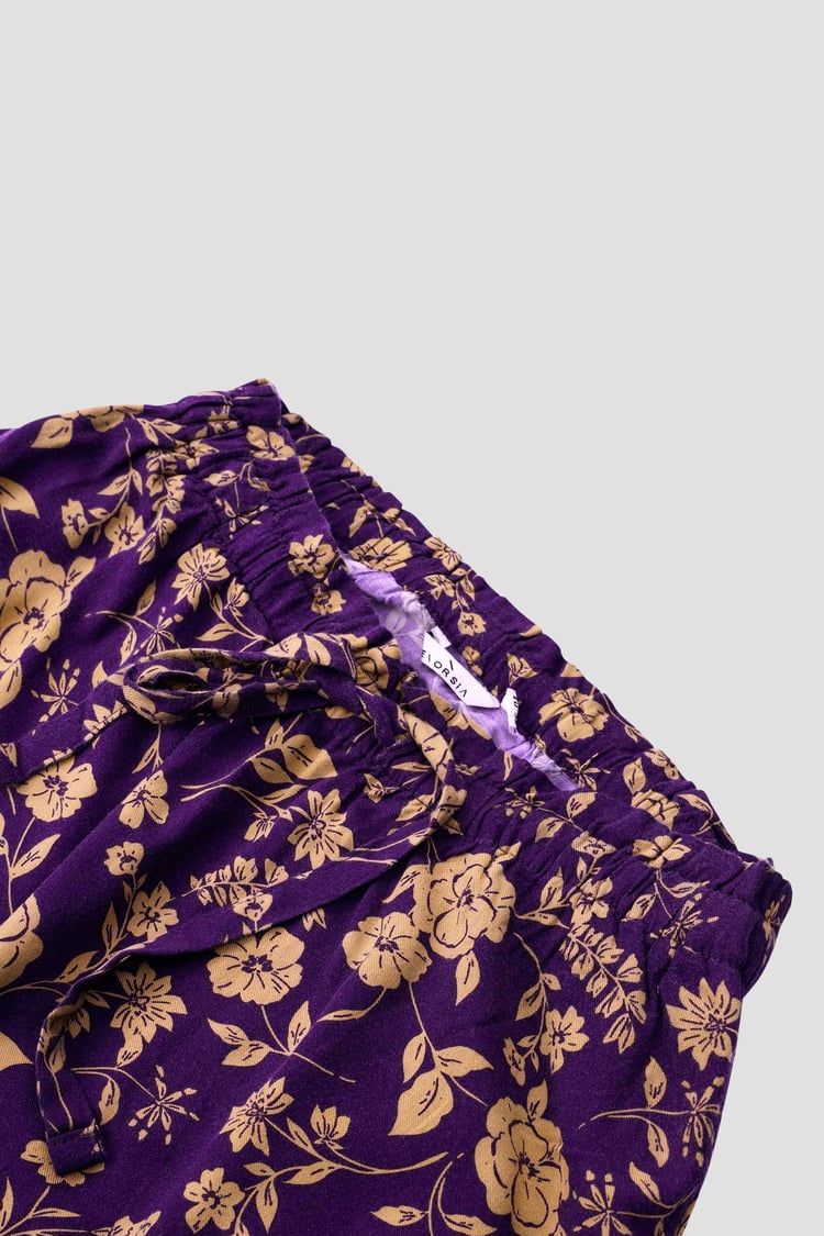 Womens Floral Print Midi Skirt