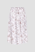 Womens Floral Print Midi Skirt