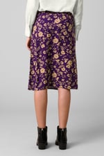 Womens Floral Print Midi Skirt