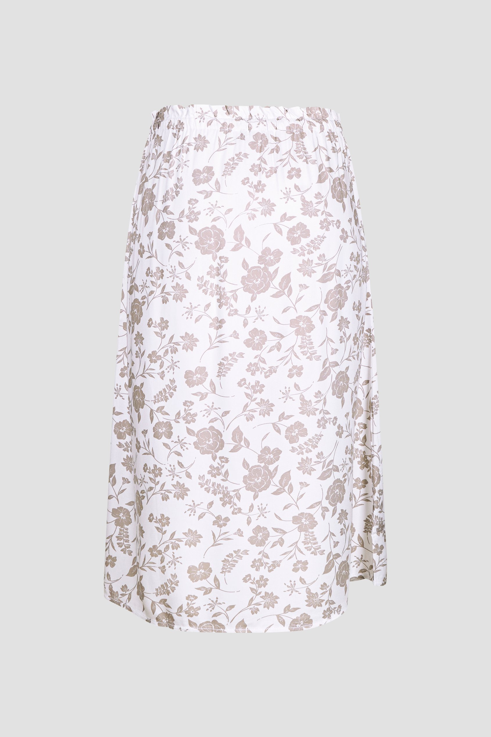 Womens Floral Print Midi Skirt