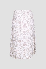 Womens Floral Print Midi Skirt