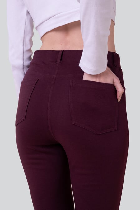 Red Enorsia Jersey Skinny Jeggings