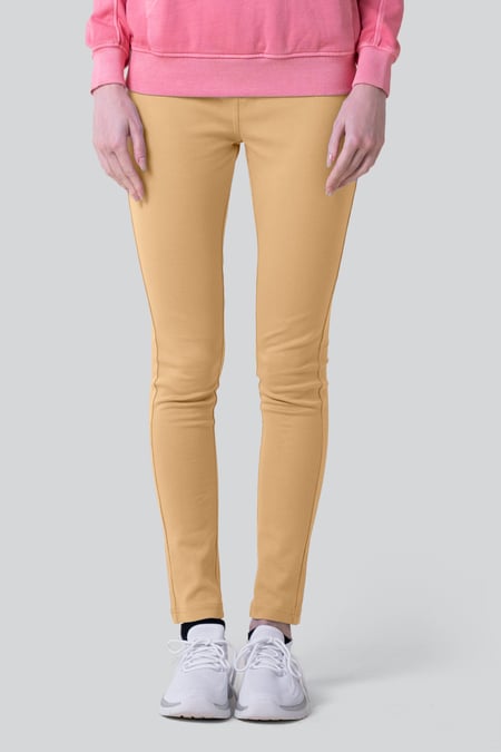 Yellow Enorsia Jersey Skinny Jeggings