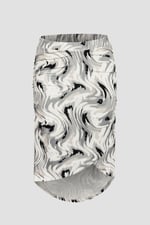 Womens Ruched Warp Midi Skirt