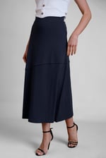 Classic Seam Detail Jersey Skirt