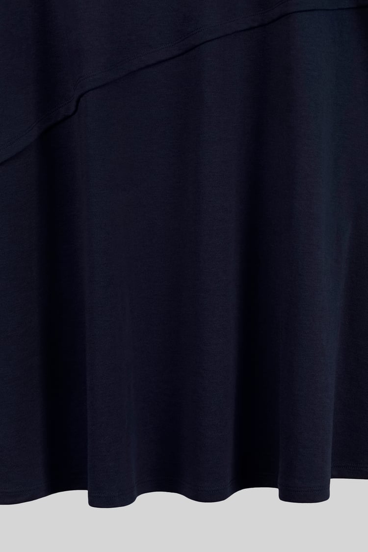 Classic Seam Detail Jersey Skirt