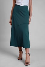 Classic Seam Detail Jersey Skirt