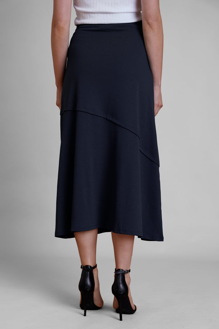 Classic Seam Detail Jersey Skirt