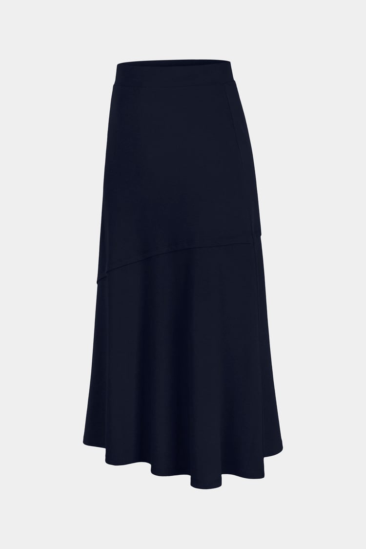 Classic Seam Detail Jersey Skirt