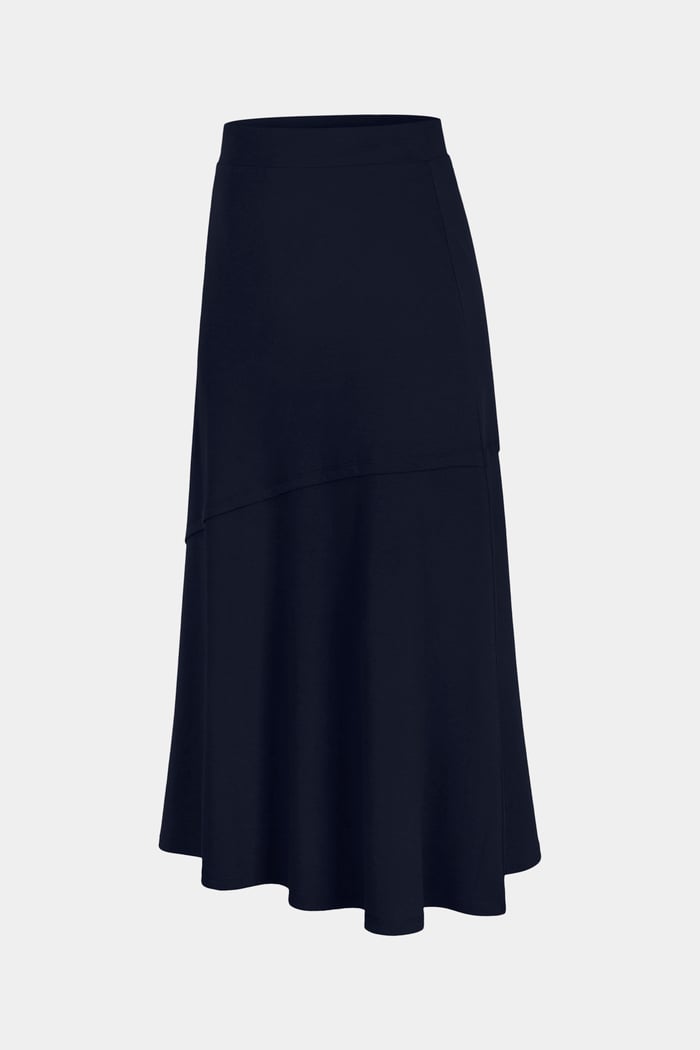 Classic Seam Detail Jersey Skirt