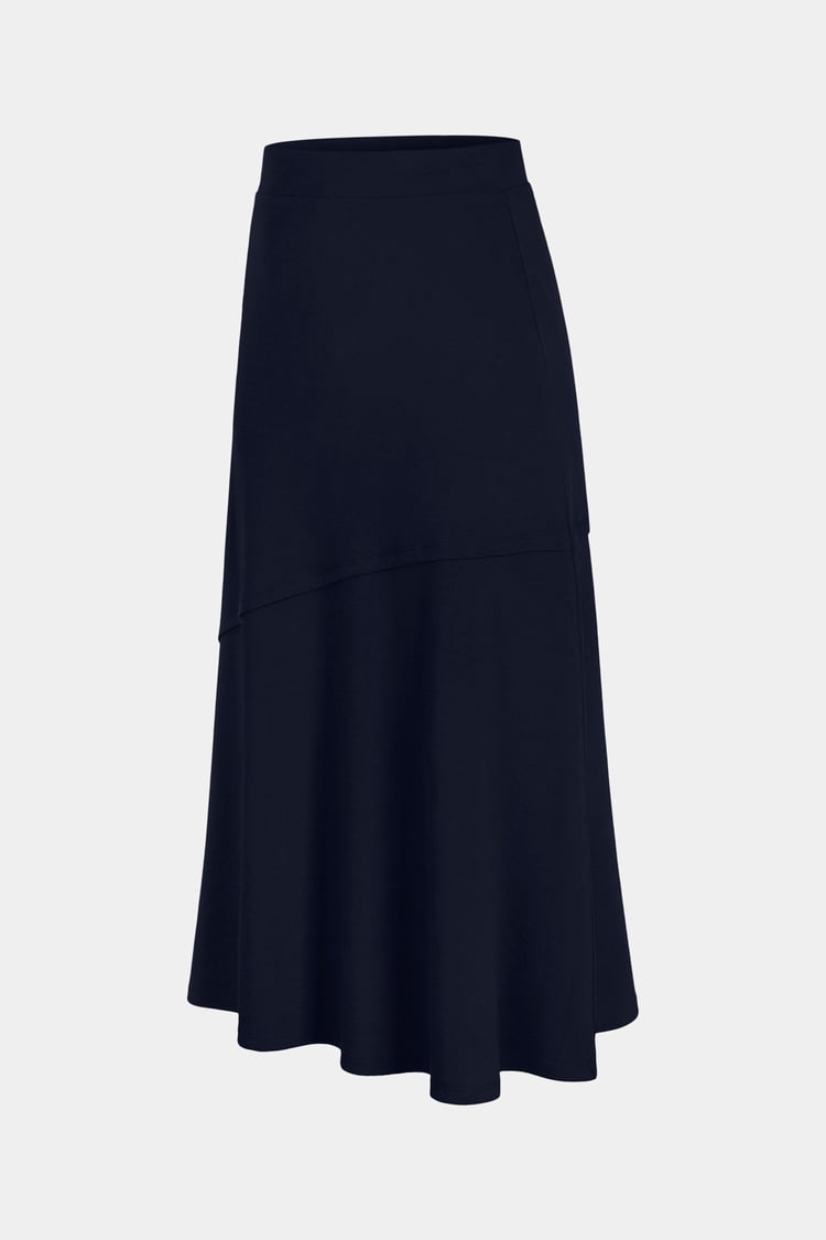 Classic Seam Detail Jersey Skirt