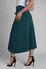 Classic Seam Detail Jersey Skirt