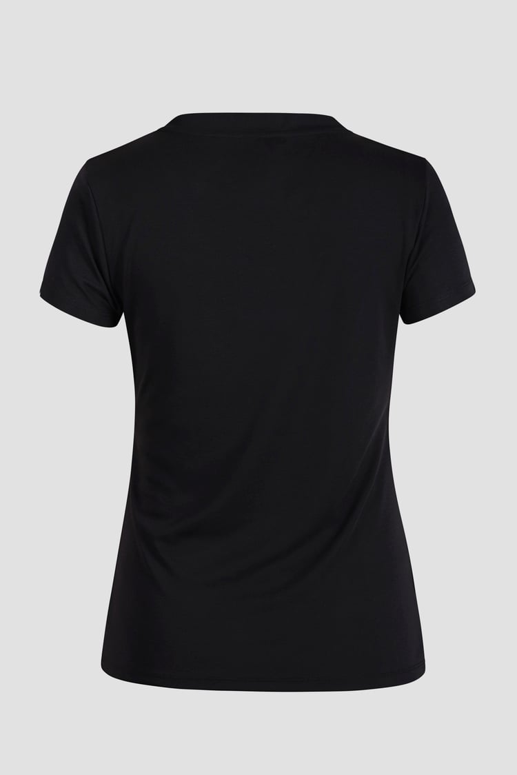 Lace-Up V Neck Short Sleeve Top